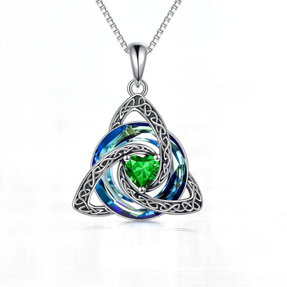 Naszyjnik Węzeł Czarownicy – Maj (Szmaragd)