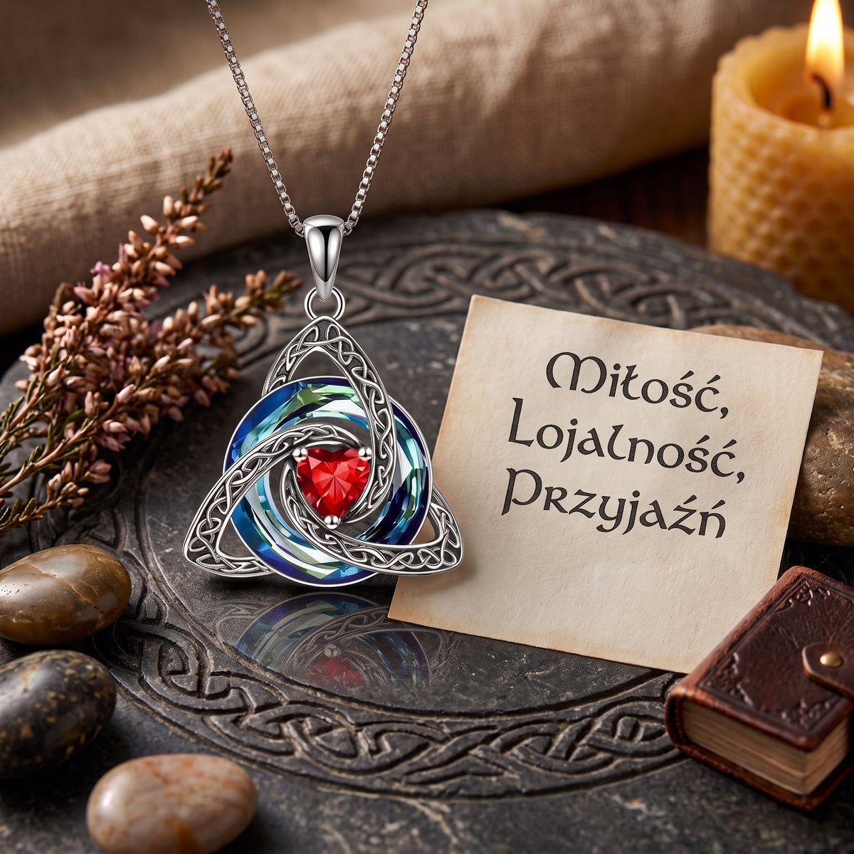 Naszyjnik Węzeł Czarownicy – Grudzień (Tanzanit)