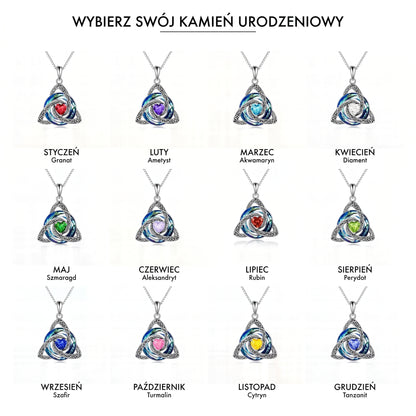 Naszyjnik Węzeł Czarownicy – Grudzień (Tanzanit)